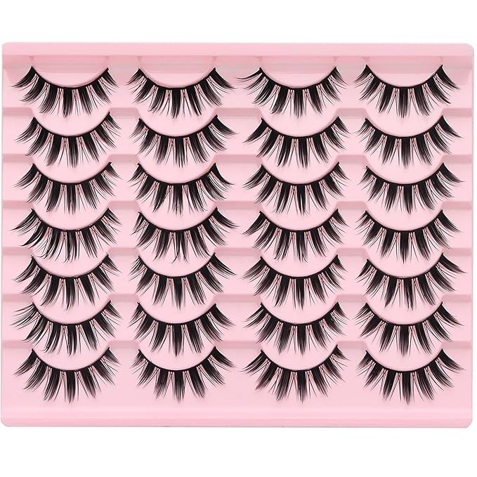 Fairy Lash Clusters Manga Individual Lashes C Curl Wispy Eyelash Clusters WideSpan Eyelash Extension Kit with Lash Bond and Seal Wet-Look Spiky Cluster Lashes (Fairy Lash)
