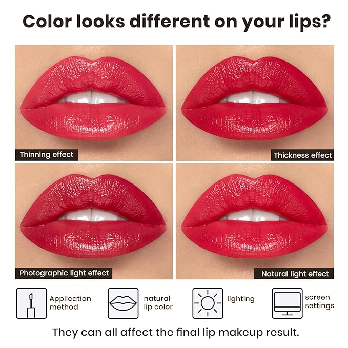 Classic Red Moisturizing Lipstick – Hydrating Creamy Lip Color for Dry & Sensitive Lips, Lightweight Glossy Tinted Balm, Long-Lasting Lipstick for Women (First Crush)