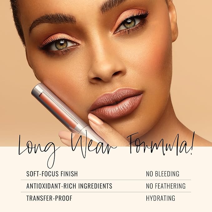 Runway Rogue Silk Glam Liquid Lipstick, Long Wear Frosted Maple Brown Sugar Lipstick, ‘Sex Symbol’