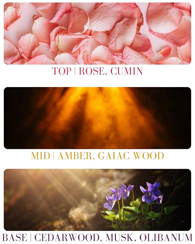 Rose Natural Hair & Body Mist Spray, Pure Essential and Fragrance Oils, Alcohol-Free, Handmade in California, 0.5Fl Oz