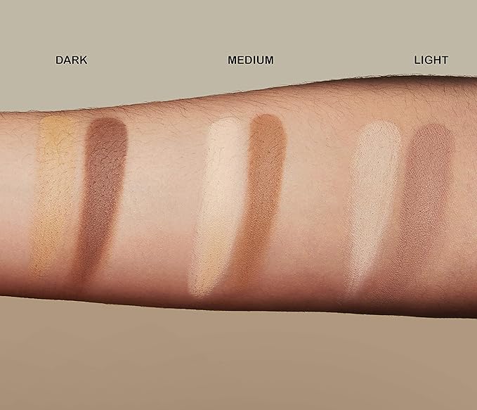 Jecca Blac Sculpt and Soften Contour Palette, Creamy Formula with Natural Finish, Medium Coverage, Gender Neutral and LGBTIQA+ Inclusive Make Up, Medium, 12g