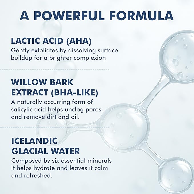 Skyn ICELAND Nordic Skin Resurfacing Facial Pads With AHA and BHA. Exfoliating & Clarifying Peel Targets Fine Lines and Discoloration Without Irritation. 60 Pads