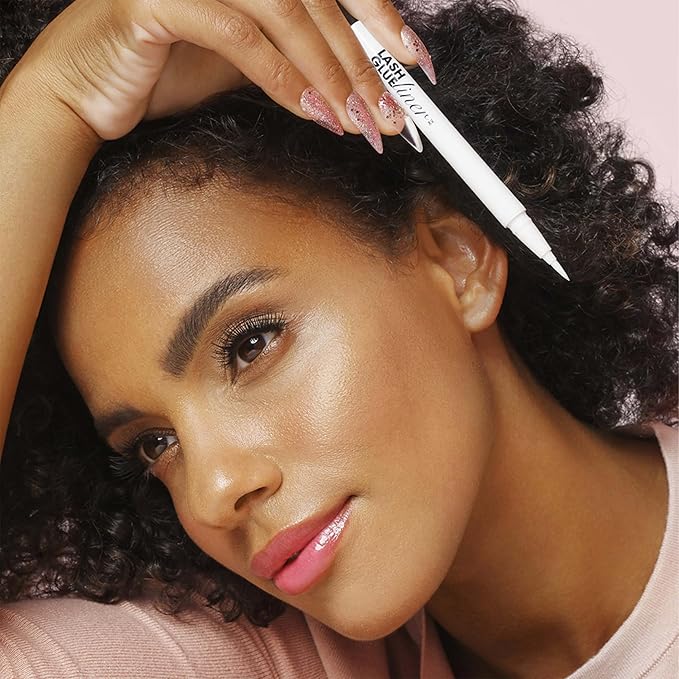 KISS Clear Lash GLUEliner, Felt-Tip Eyelash Adhesive, Clear Matte Finish, Foolproof Application, Easy Touch-Up, 0.02 Oz. 0.02 Fl Oz (Pack of 1)