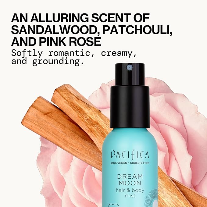 Pacifica Hair & Body Mist Take Me There Travel Size, Gift Set, Fragrance, Perfume Body Spray, Island Vanilla, Dream Moon, Silver Moon (Set of 3) Clean Vegan & Cruelty-Free Dermatologist Tested
