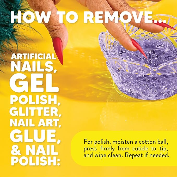 Onyx Professional Nail Polish Remover Kit with 7 inch Nail File, Lavender Scent, Made in USA, 16 fl oz - Moisturizing Formula Gel Polish Remover, Acetone-based, Enhanced with Vitamin E, Grape Seed Oil