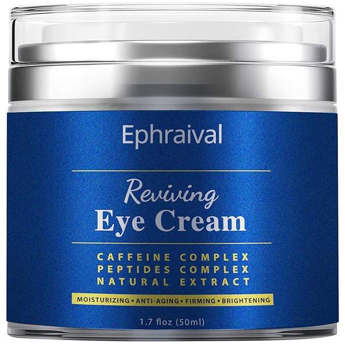 Men's Eye Cream, Eye Cream for Dark Circles and Puffiness, Anti-aging Caffeine Eye Cream for Men, Brightens, Reduces Puffiness, Dark Circles, and Fine Lines, Eye Treatment for Men Women