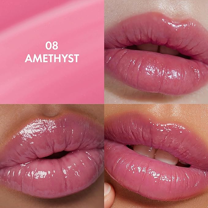 Amuse SEOUL Daisy Flower Dew Tint 08 AMETHYST | 35% High-moisture Water Tint, Long-lasting, Vitamin E Acetate, Moisturizing, No Peel Off, Lip Treatment, Non Sticky, Korean Lip Tint for Dry Lips