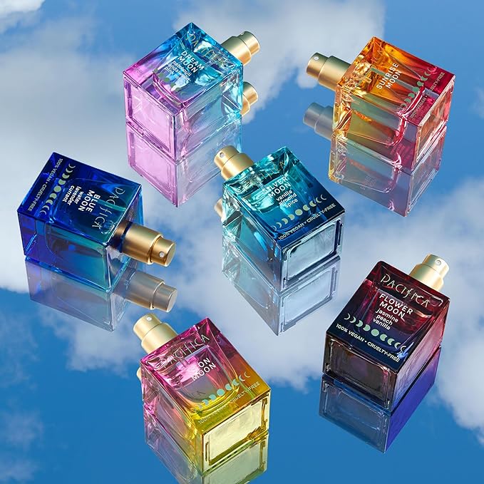 Pacifica Beauty Neon Moon Spray Perfume - Energetic Sandalwood Jasmine Smoky Cardamon - Clean Vegan Eau de Toilette, 1 fl oz