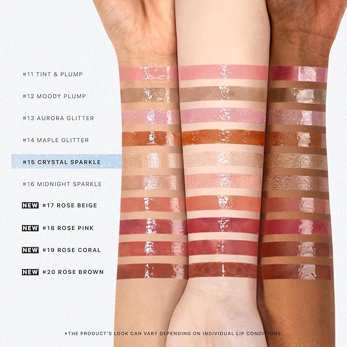 Nature Republic HONEY MELTING LIP GLITTER & PLUMPING (15 CRYSTAL SPARKLE) SOFT LIP STICK Hydrating&Moisturizing clear Gloss,Volumizing formula & Sheer tint, Shine Glimmer Finish, Stocking Stuffers