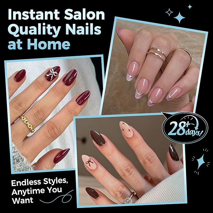 Short Almond Gel Nail Tips 360Pcs, Pre Etched Nail Tips Almond Shape Full Cover Soft Gel Fake Nails for Nails Extension DIY Art Salon 12 Sizes