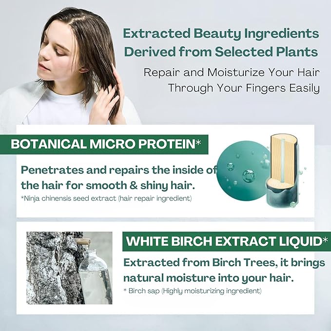 Botanist Organic Hair Oil for Frizzy, Damaged, Dry Hair Women & Men, Natural Scalp & Hair Oil Spray with Micro-Protein & Plant Extracts, Hair Care from Japan, DAMAGE CARE, Iris & Berry, 2.7 Fl Oz