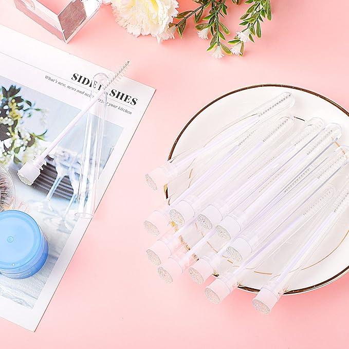 20pcs Eyelash brush Lash Wand Makeup tool Eyelash Extension supplies Cleaning brush Diamond Mascara star white