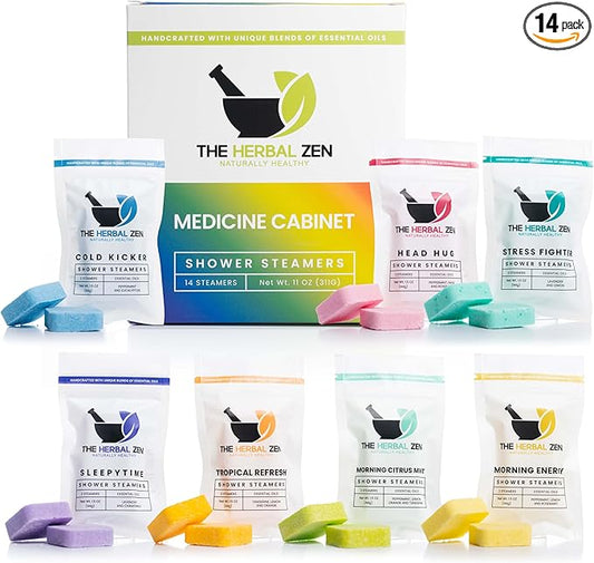 Shower Steamers Aromatherapy Variety Pack - Shower Bombs Made in The USA - Aromatherapy Bath Gifts for Women - Back to School Gift - Shower Tablets Mothers Day Gift