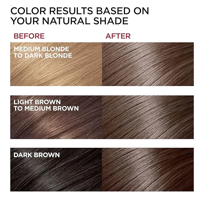 Natural Chestnut Brown Hair Dye Shampoo 3 in 1, Instant Brown Hair Shampoo, Hair Color Shampoo, Shampoo Para Canas Mejur & Champu Para Canas, Shampoo Hair Dye (Chestnut Brown)