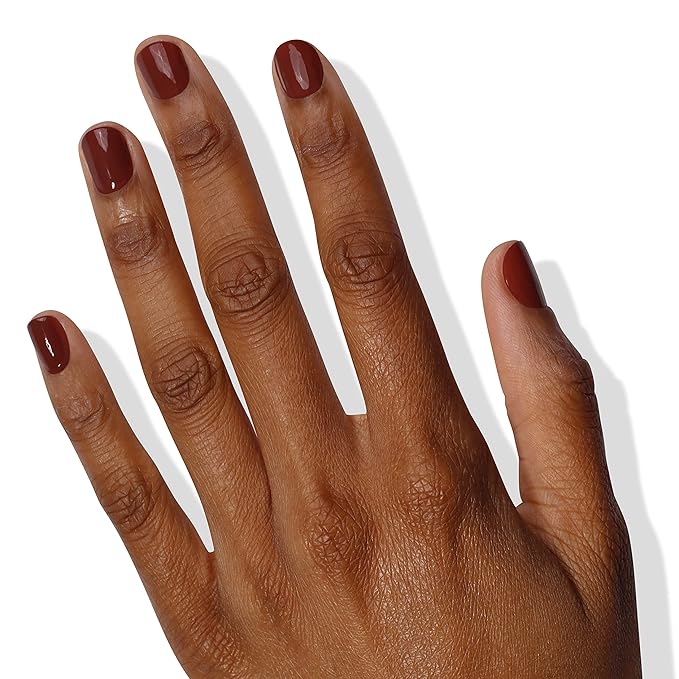 LONDONTOWN lakur Nail Polish - Chip-Resistant, Non-Toxic, Conditions & Hydrates Nails | Glossy Hot Chocolate Brown, Oud Mood, .40 fl oz