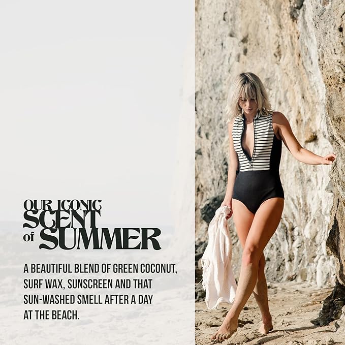 PIRETTE Fragrance Oil Roll On, Beach-Inspired, Long Lasting Perfume Oil with Notes of Fresh Green Coconut, Surf Wax & Sunscreen, Daily Rollerball Perfume for Women, 0.5 fl oz