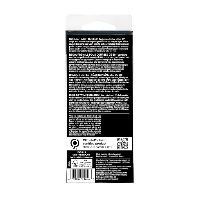 Tweezerman Neon Pink Comfort Grip Eyelash Curler - Makeup Eyelash Tool for all Eye Shapes