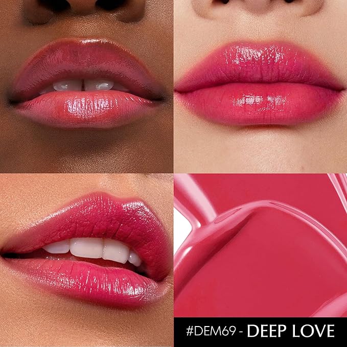 Red Lipstick for Women Hydrate Lipstick Glossy Moisture Lip Gloss Sheer-Medium Coverage Long Lasting Lipsticks for Dry Lips, DM69 Ruby Red