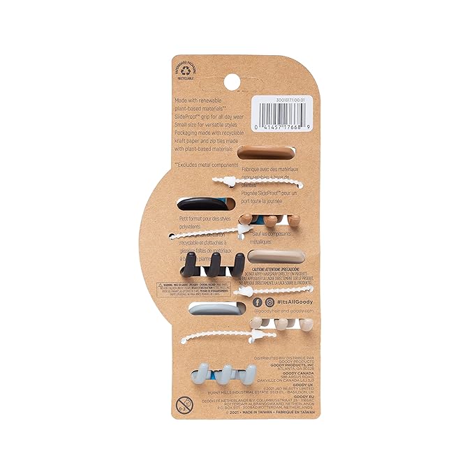 Planet Goody Heritage Medium Claw Clips - 4-Pack, Assorted Neutral Colors- For Easily Pulling Up Your Hair - Pain-Free Hair Accessories For Women, Men, Boys & Girls (Pack of 2)