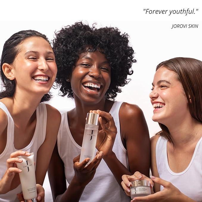 Jorovi Beauty Complete Skincare Set -6- Piece Regimen with Cleanser, Toner, Face Serum, Eye Cream, Facial Moisturizer, and SPF 50 Lotion Kit for Women & Teens (Skin care Gift Set)