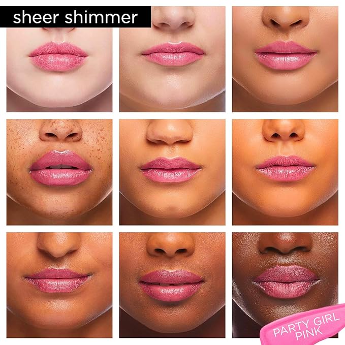 Pure Illumination Light-Up Lip Gloss with LED-Lit Applicator Brush + Side Mirror, Non-Sticky, Moisturizing Hydrating Lip Glosses with Lanolin, Jojoba Oil, & Vitamin E, Party Girl Pink