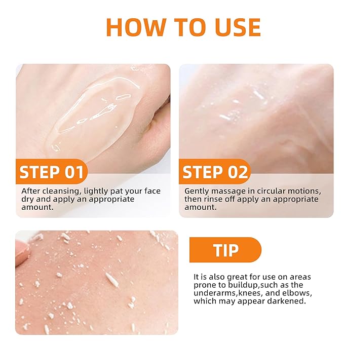 Rice Ampoule Peel Shot Glow (2 PCS) - White & Black Rice Gentle Exfoliating Serum for Radiant, Smooth Skin, 80ml