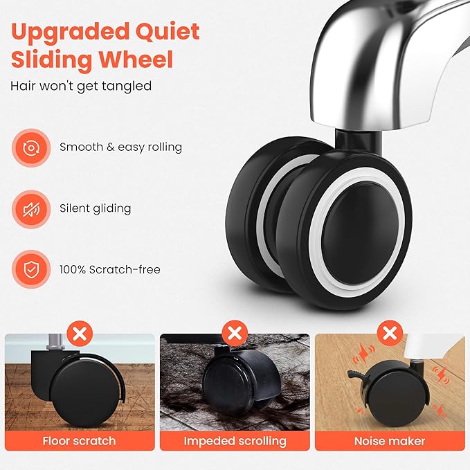 TASALON Professional Rolling Stool Chair, PU Leather Seat with Backrest,Height Adjustable, Swivel Metal Feet, Salon Spa Tattoo Massage Home Office Swivel Stool Chair Black