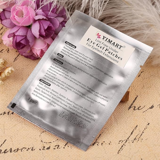 Yimart® Professional Lint Free Under Eye Gel Pad Patches Eyelash Extensions 100 Pairs