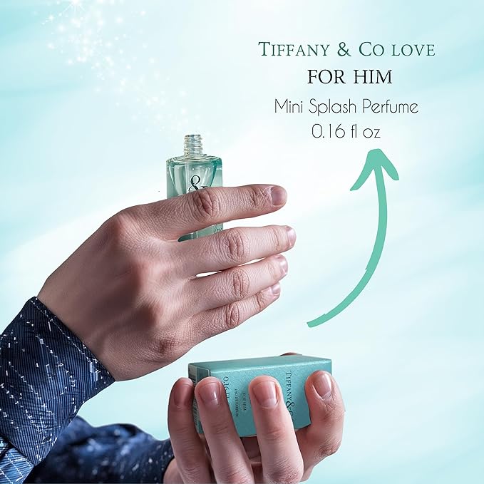 Tiffany & Co. Love for Him Eau De Toilette Mini Perfume Splash for Men .16 Fl Oz