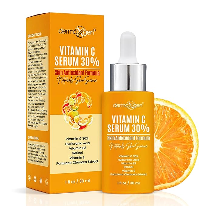 30% Vitamin C Serum for Face - Natural & Organic Anti Wrinkle & Skin Rejuvenator Moisturizer with Hyaluronic Acid & Vitamin E - Powerful Anti Aging Serum - Age-Defying Beauty Regimen- 1FL OZ