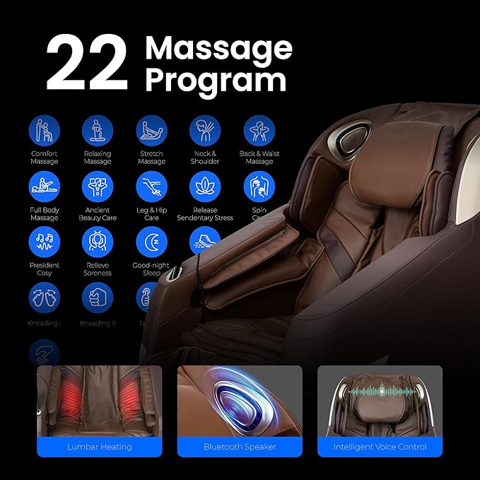 Titan Quantum Massage Chair | Taupe | Full Body & Zero Gravity Features | Customizable Massage Programs