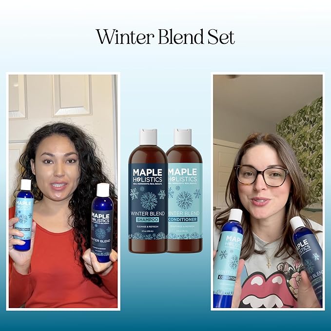 Sulfate Free Hard Water Shampoo and Conditioner - Hard Water Hair Treatments of Product and Minerals with Five Mint Essential Oils for Replenishing Hydration and Hair Shine - Paraben & Cruelty Free