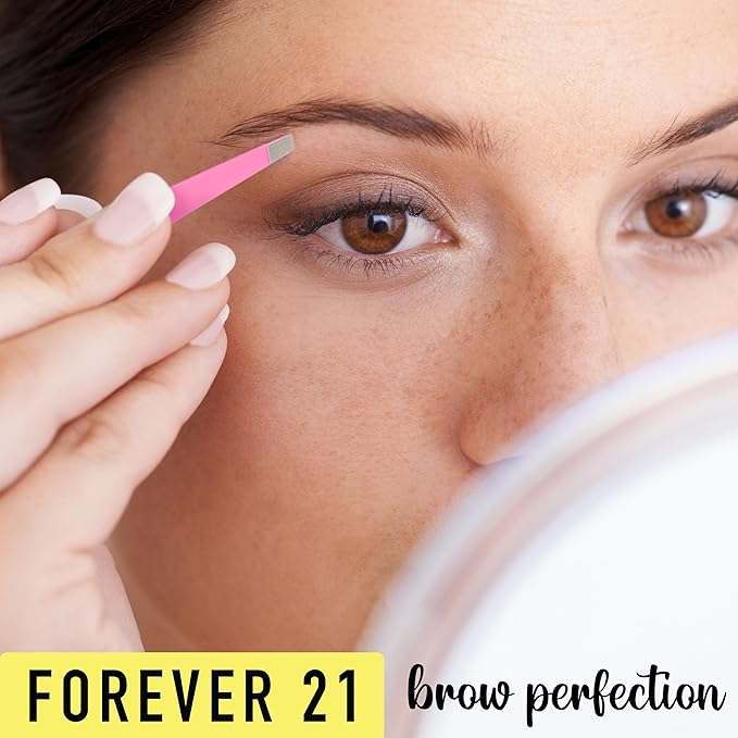 Perfect Brow Kit - 4pk Soft Touch Tweezers, Hair Removal Tweezers For Women |Angled and Pointed Tweezer Set, Precision Tweezers For Fine Ingrown Hair & Everyday Grooming