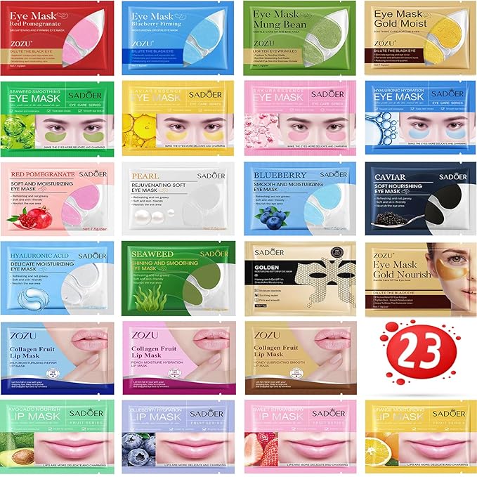 Under Eye Patches（23 Pairs）,Eye Mask Skincare For Puffiness,Eye Patches For Puffy Eyes And Dark Circles,Eye Gel Pads,Eye Bags Treatment For Women (23 Pairs)