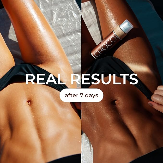 COCOSOLIS CHOCO Suntan & Body Oil - Organic Tanning Oil - Deep Chocolate Tan - Tanning Lotion Accelerator for Indoor and Outdoor Tanning Beds (3.71)