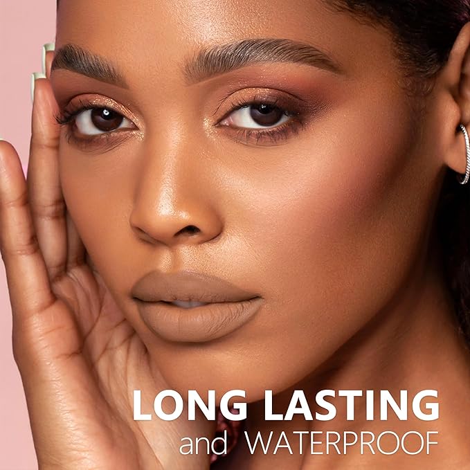 Nude Berry Pink Lipstick 3Pc Long Lasting Lipsticks for Women Pigmented Smudgeproof Transferproof Vegan Cruelty Free Lip Color, A61/66/44