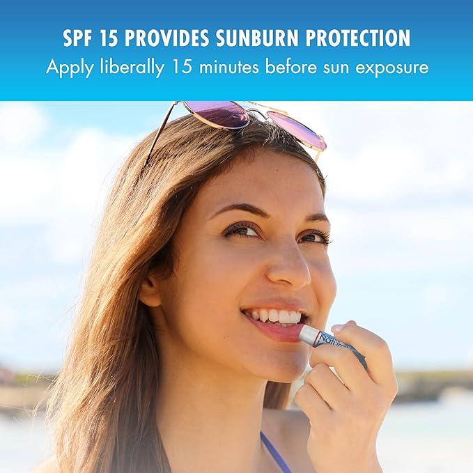 Natural Ice Cherry - SPF 15 lip balm, Cherry Flavor, 0.15 Ounce (Pack of 12)