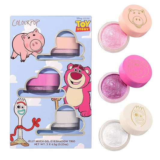 ColourPop x Toy Story Jelly Much Eyeshadow Palette Trio - Limited Edition Ultra-Pigmented Metallic Gel Eyeshadow Set (3 Count)