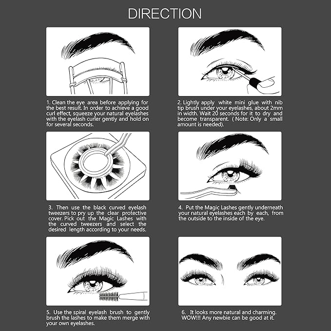 DIY Eyelash Extension, Glue Bonded Band Individual Lash 12 Clusters Natural Lashes Set, Home Eyelash Extension, C curl Lashes Pack (16MM-Natural)