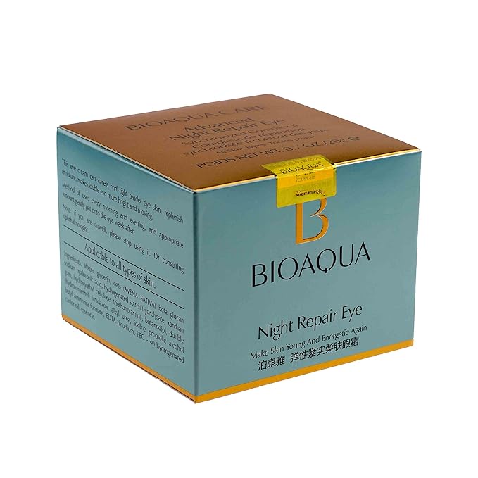 BIOAQUA Night Repair Delicate Skin Around Eyes Crystal Firming Tightening Cream Nourishing Moisturizing Brilliance