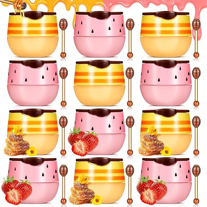 12 Pcs Bee Lip Balm Honey