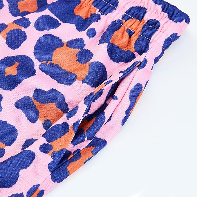 Fashion Funny Animal Printing Swim Trunks 5 inch Inseam Quick Dry Active Board Shorts for Men