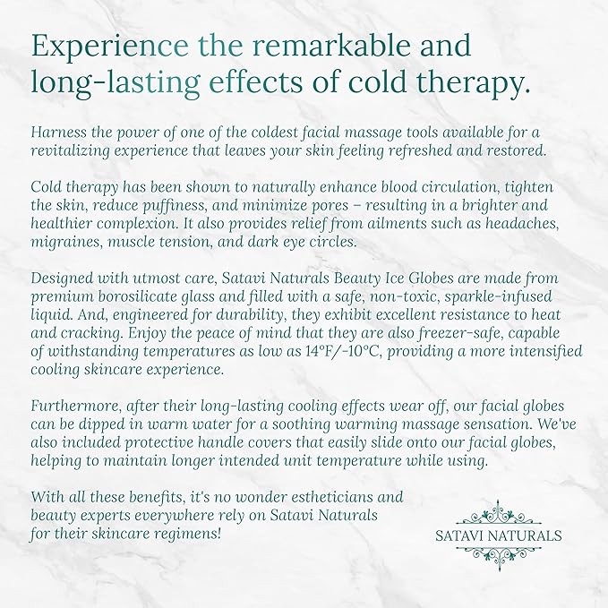 Beauty Ice Globes (Heat-Resistant &