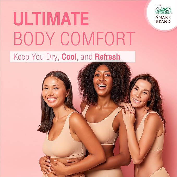 Snake Brand Prickly Heat Cooling Powder for Everyday / 280g) 9 Oz