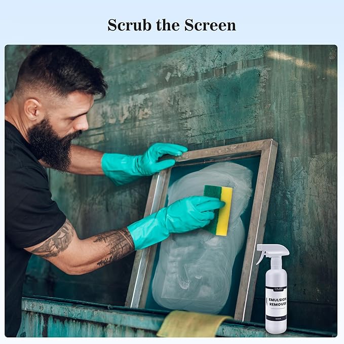 Caydo Screen Printing Emulsion Kit Includes Screen Printing Emulsion Remover Powder (Mix - 2000oz), Screen Printing Photo Emulsion (8.5 oz), Diazo Sensitizer, Screen Printing Supplies