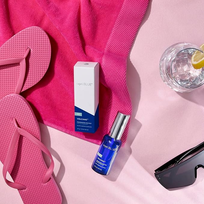 Capri Blue Volcano Fragranced Hair Mist - Hair Care Products for Women or Men - Shine Spray For Hair - Hair Perfume Formulated with Green Tea Extract & Rice Bran Oil (1.6 fl oz)