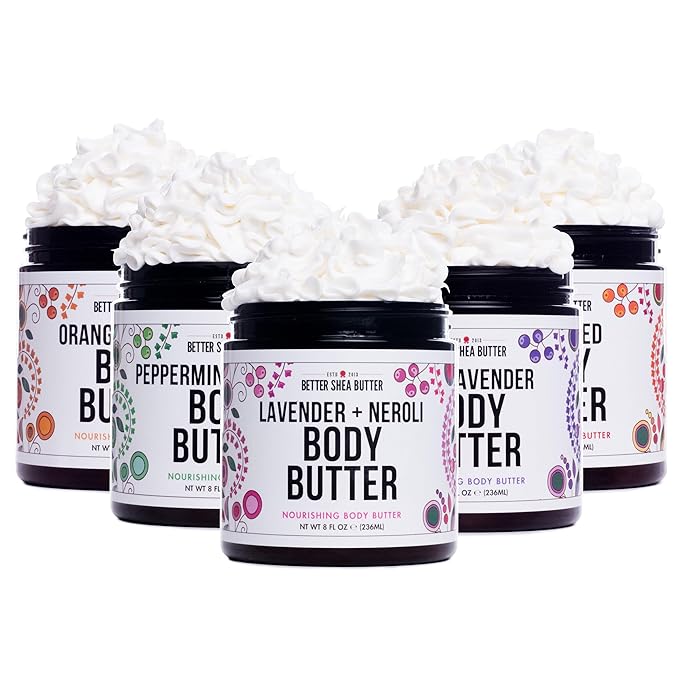 Unscented Body Butter for Dry Skin | with Raw Shea Butter and Jojoba Oil | Deep Moisturizer Safe for Sensitive Skin, Non Greasy, Fragrance Free | 8 oz