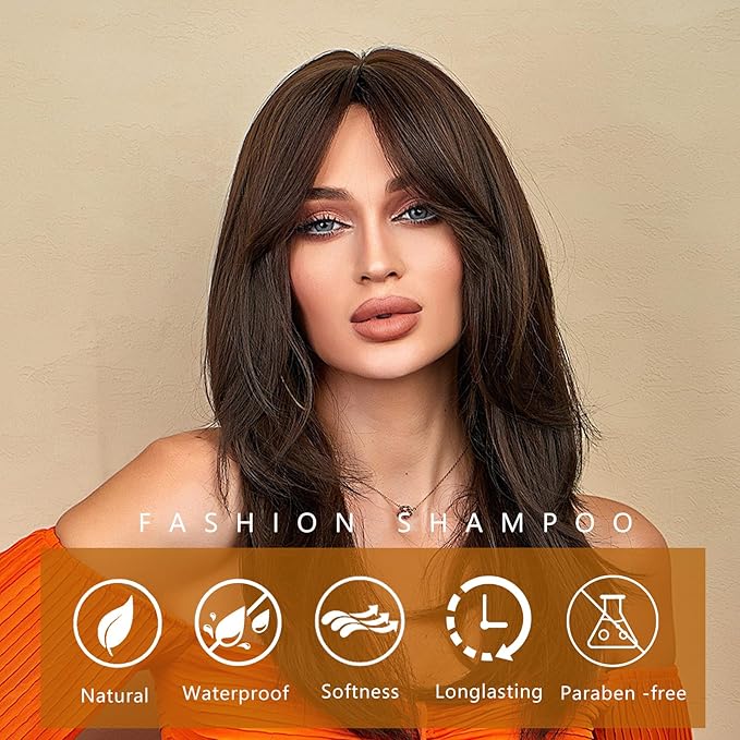 Instant Blonde and Brown Semi-Permanent Hair Dye Shampoo - 3 in 1 Formula with Argan Oil for Men & Women, Easy to Use, 16.9 Fl oz