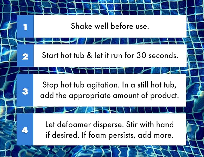 Spa & Hot Tub Defoamer - Quart - Quickly Removes Foam Without The Use of Harsh Chemicals, Eco-Friendly Safe Silicone Emulsion Formula - Concentrate