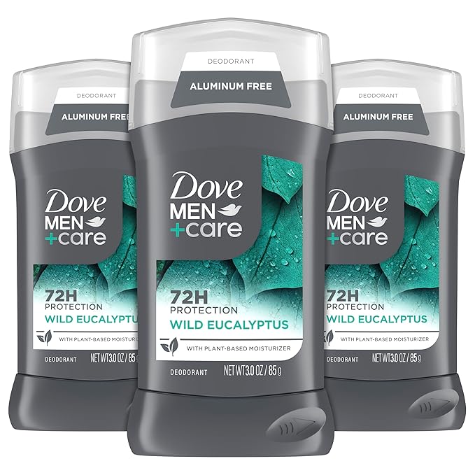 Dove Men+Care Aluminum Free 3 Pack Wild Eucalyptus Deodorant for Men 3 oz